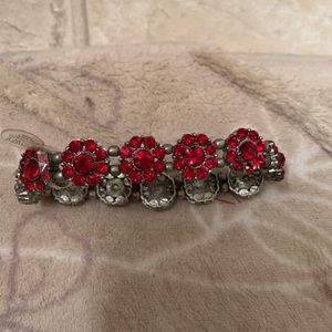 Red floral bracelet